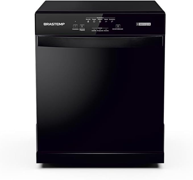 Lava Louças Brastemp 8 Serviços Preta - BLF08AE 110V