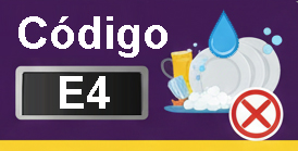 Código E4 Brastemp: Excesso de água no equipamento