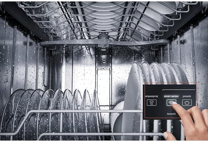 Dentro Lava-Louças 10 Serviços Brastemp Cor Inox com Ciclo Pesado - BLF10BR