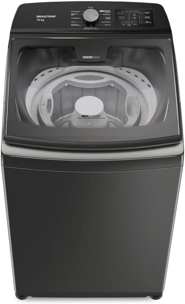 Máquina de Lavar Brastemp 16kg Titânio com Tecnologia Double Wash e Ciclo Tira Manchas Advanced-BWD16A9 110V