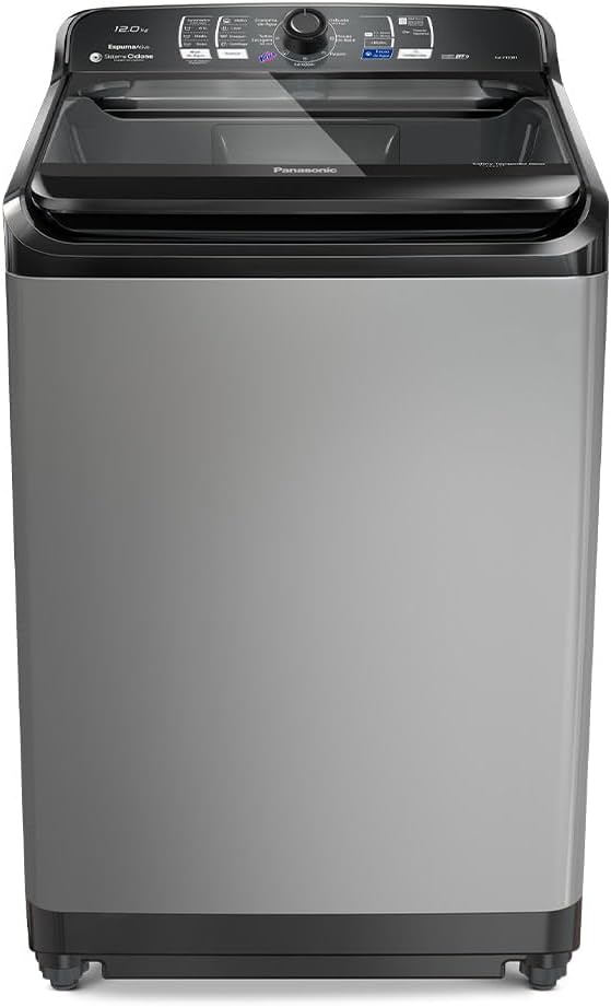 1. Panasonic Máquina de Lavar 12kg Titânio 127v NA-F120B1T - Nº1 em Eficiência de Lavagem