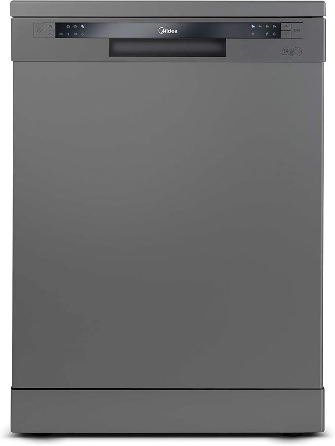 Lava-louças Midea 14 serviços cinza 127V é boa