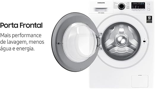 Porta frontal Lavadora Samsung WW4000 Digital Inverter WW11J4473PW Branca 11kg 127V