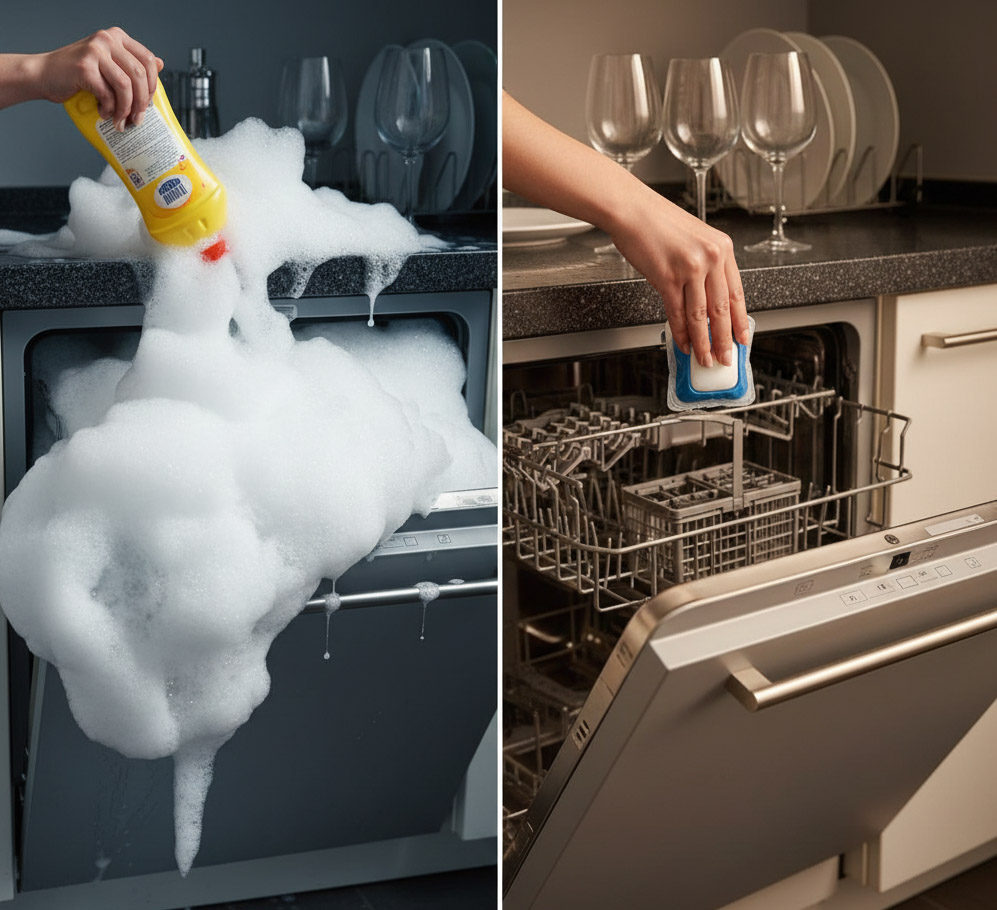 Diferença entre detergente de pia e específico para lava-louças