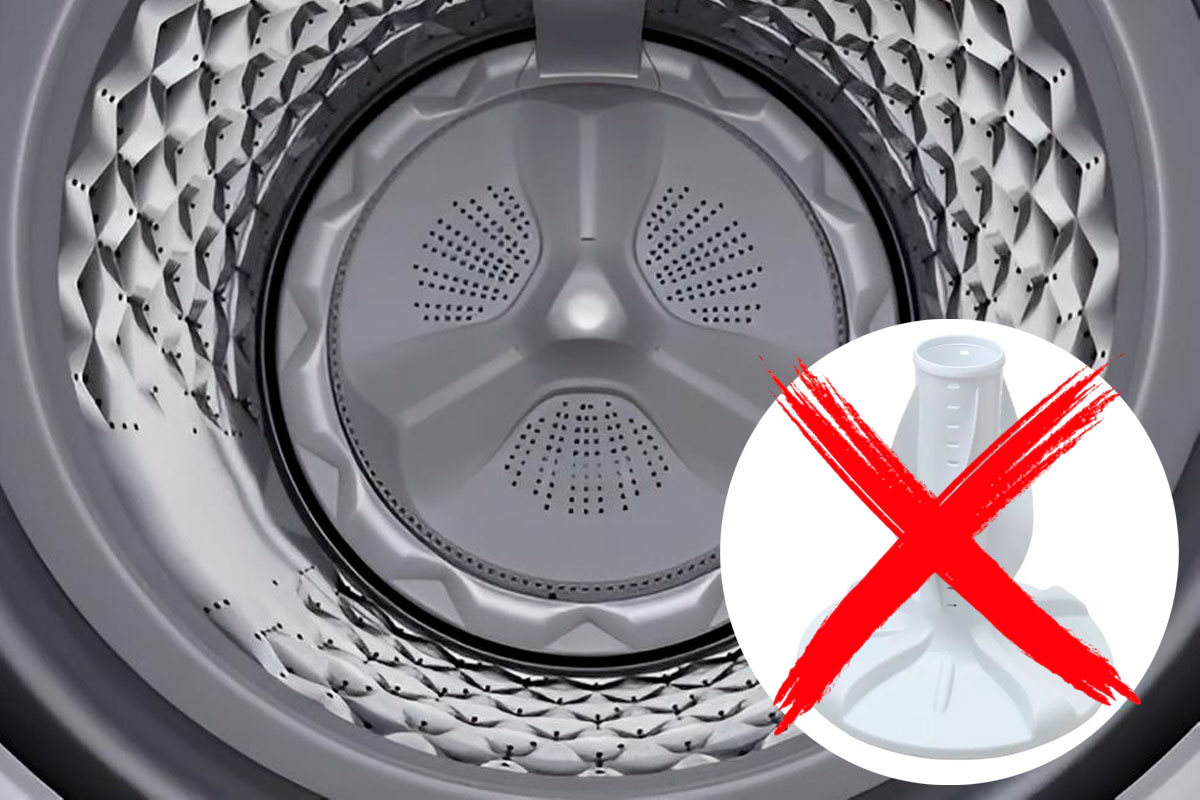 Como funciona máquina de lavar sem agitador