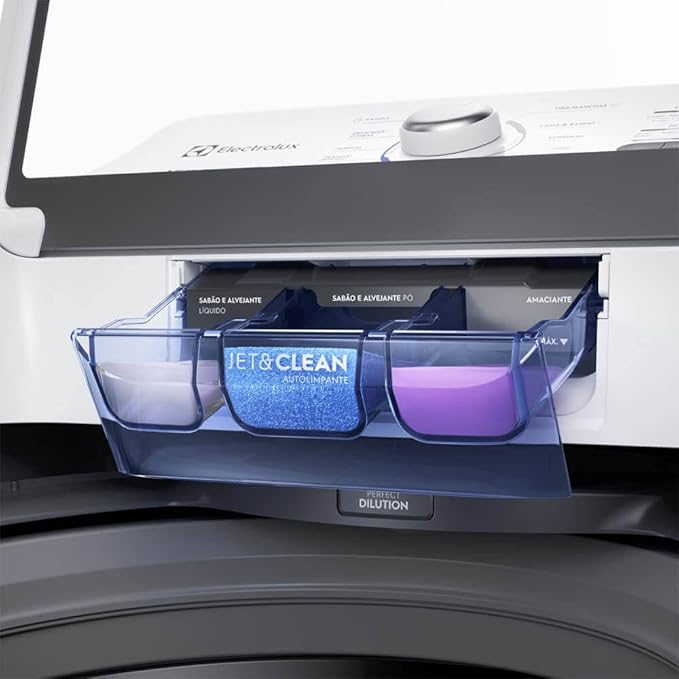 Máquina de Lavar Electrolux 15kg Branca Essential Care com Cesto Inox