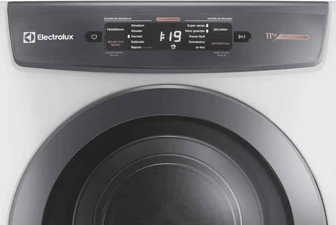 Secadora de roupas de parede e piso Electrolux 11Kg Branca Premium Care com Timer Control