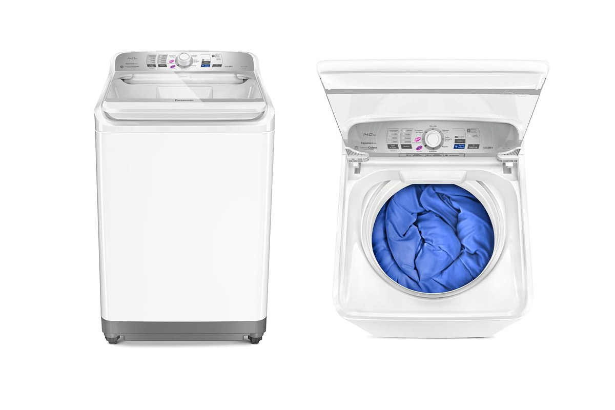É boa a máquina de lavar Panasonic 14kg NA-F140B1W analise