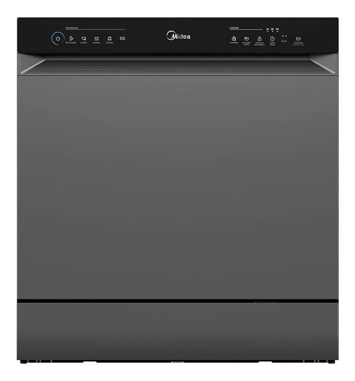 Lava Louças 8 Serviços Cinza Touch Plus Midea 127V
