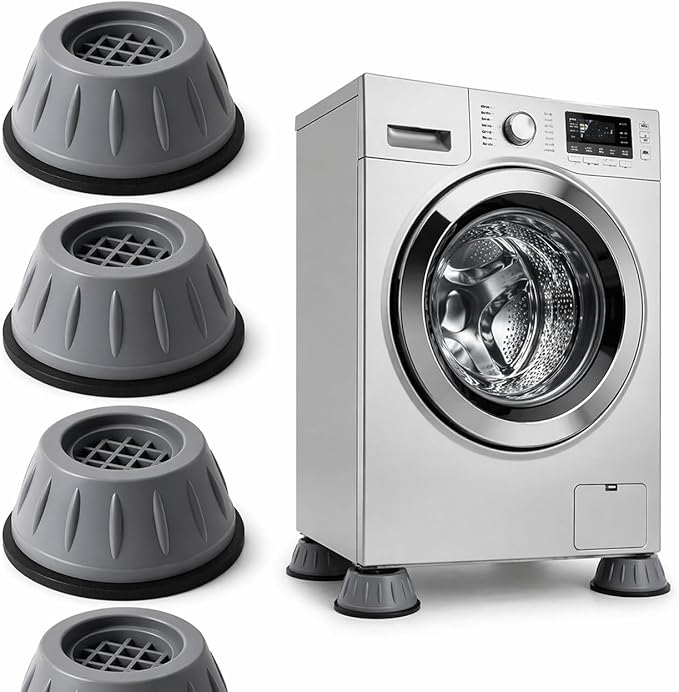 Pés Niveladores Anti Vibração Heavy Duty em Borracha Reforçada