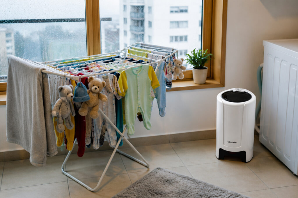 Como Secar Roupa de Bebê Rápido no Inverno em Apartamento