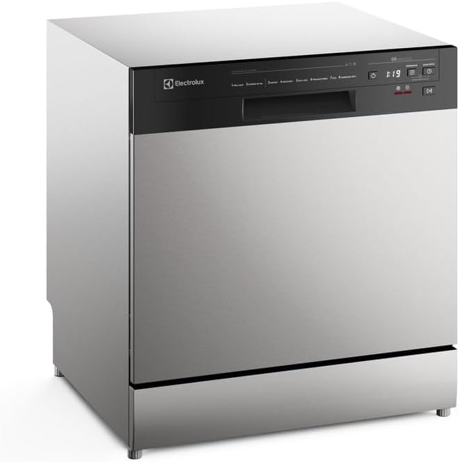 Lava-Louças Electrolux 8 Serviços Inox com Programa Lava e Seca 50min 127v LS08E lava louça barata