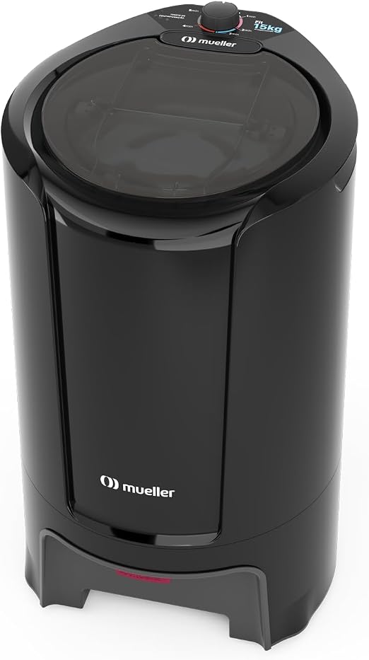 Centrífuga de Roupas Mueller Fit 15Kg de roupa molhada Preta 127V