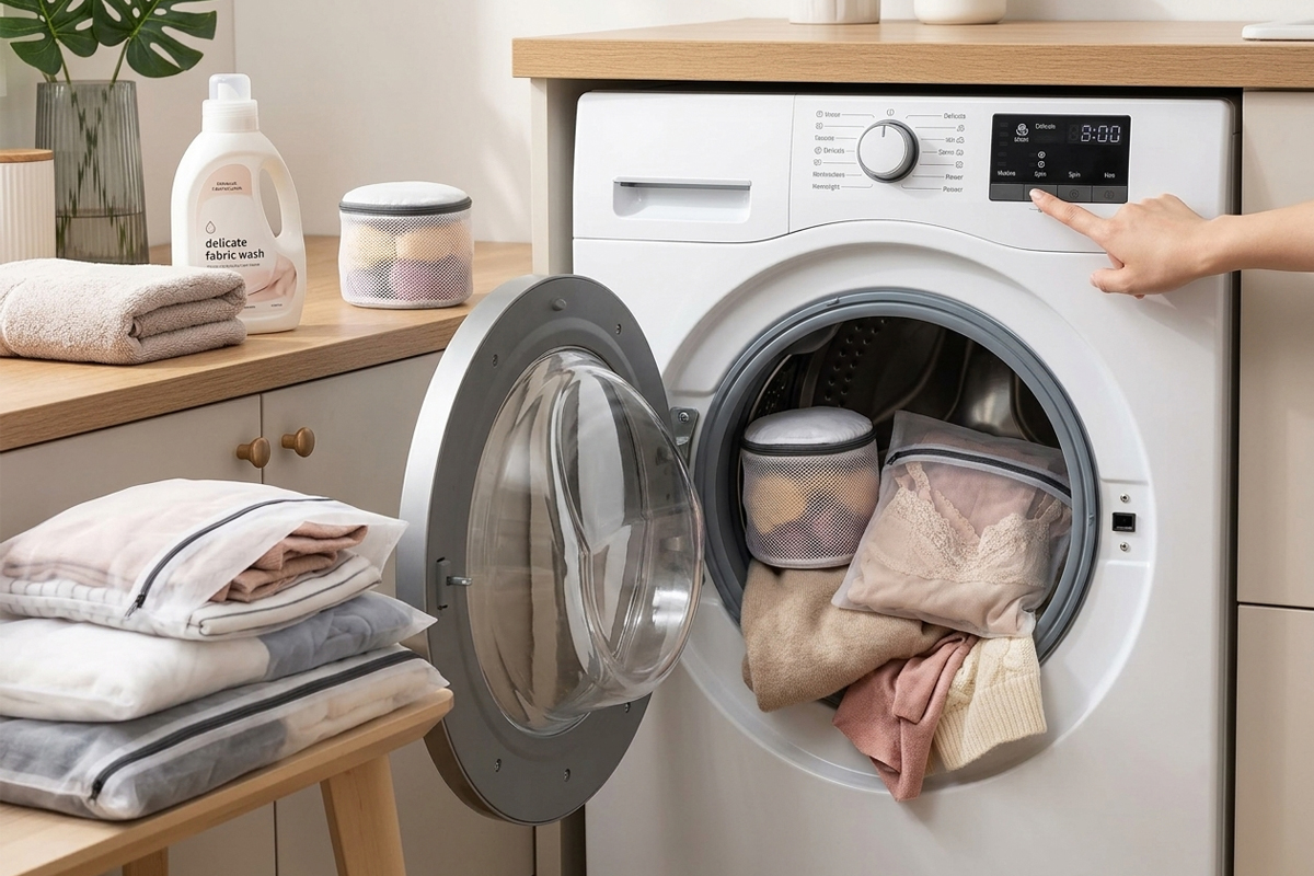 Como centrifugar roupa delicada sem estragar