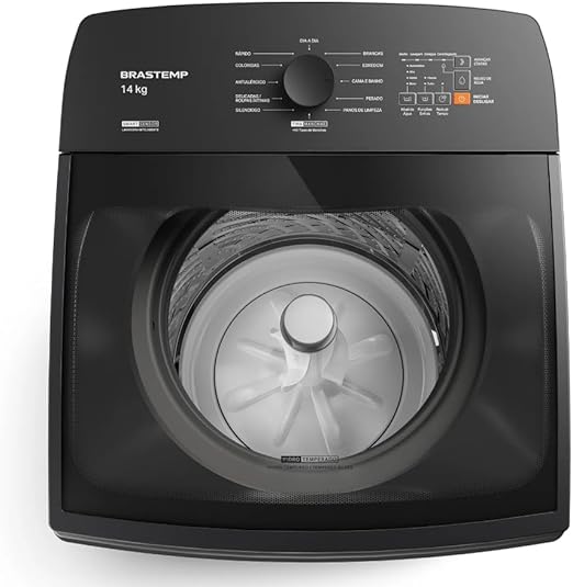 comprar Máquina de Lavar Cinza Platinum Brastemp 14kg com Smart Sensor e Função Reduzir Tempo - BWJ14A9