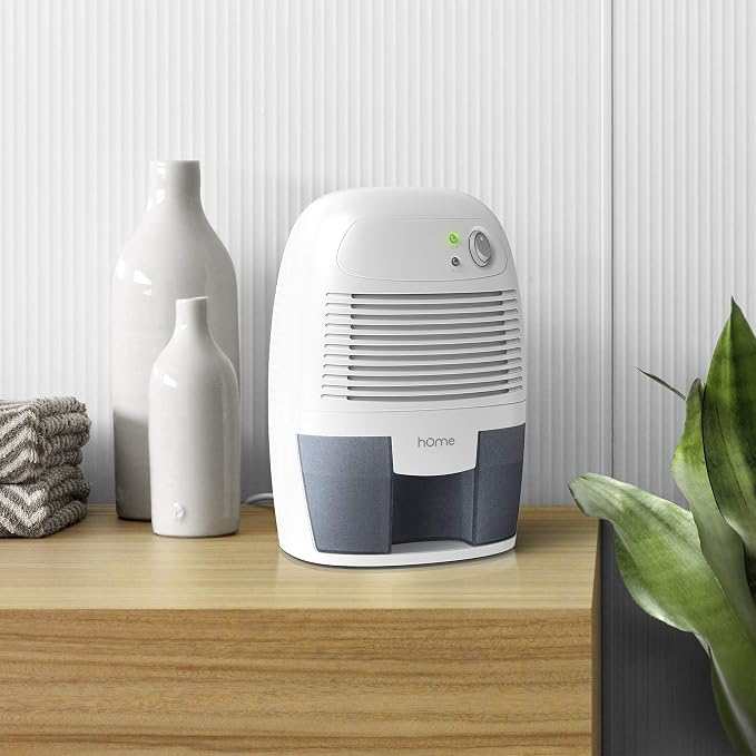 hOmeLabs Desumidificador de espaço pequeno com desligamento automático